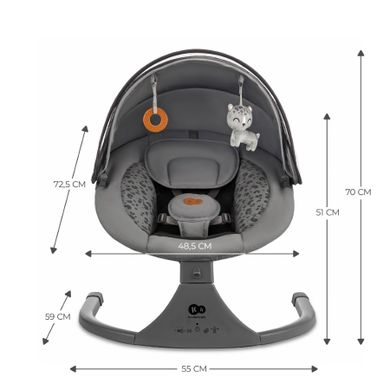 Kinderkraft, Lumi 2, balansoar electric 2in1, Dark Grey