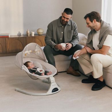 Kinderkraft, Tulsy, balansoarul-sezlong electric, beige