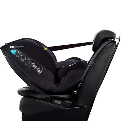 Kinderkraft, Xpedition, scaun auto rotativ 0-36 kg, negru