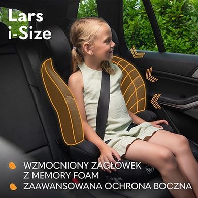 Lionelo, Lars, I-size, scaun auto, 100-150 cm, Pink Baby