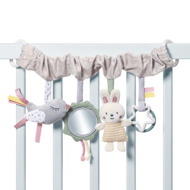 BabyOno, jucarie educativa - agatatoare pentru carucior si scaun auto, nature