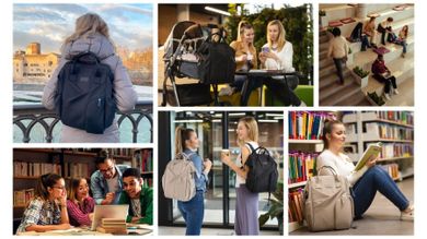 BabyOno, Modern, Rucsac pentru mama, negru