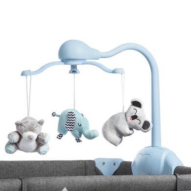 Kinderkraft, Joy, patut de calatorie 2in1 cu accesorii, albastru
