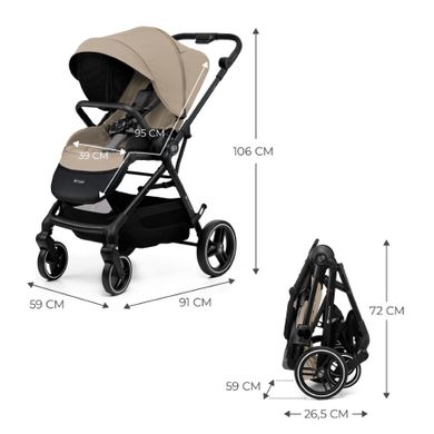 Kinderkraft, Yoxi, carucior sport, Sand Beige