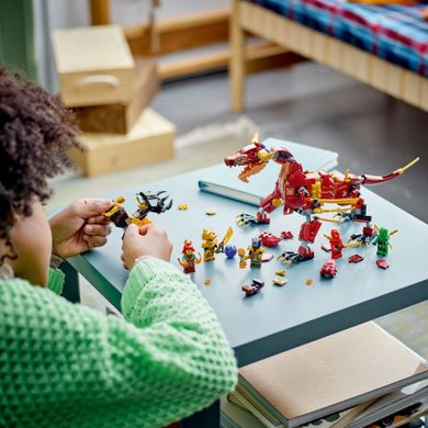 LEGO NINJAGO, Dragonul de lava transformator cu val de caldura, 71793
