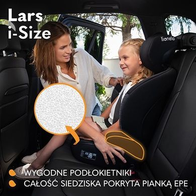 Lionelo, Lars, I-size, scaun auto, 100-150 cm, Pink Baby