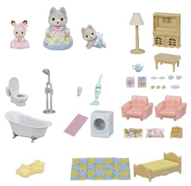 Sylvanian Families, Casa mare rustica cu camera la mansarda, set cu figurine, 5727