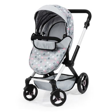 Bayer Design, Xeo, carucior multifunctional pentru papusi, gri