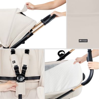 Kinderkraft, Nea 2, carucior multifunctional 2w1, Soft Beige
