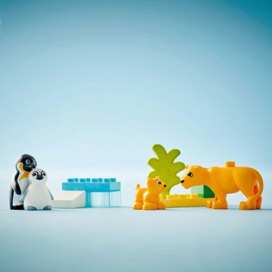 LEGO DUPLO, Familii de animale salbatice: Pinguini si lei, 10442
