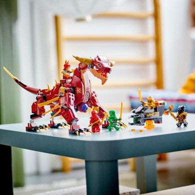 LEGO NINJAGO, Dragonul de lava transformator cu val de caldura, 71793