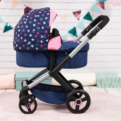 Bayer Design, Xeo, carucior multifunctional pentru papusi, bleumarin-roz