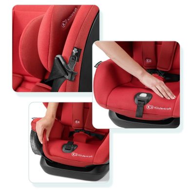 Kinderkraft, MyWay, scaun auto pentru copii Isofix 0-36kg, gri