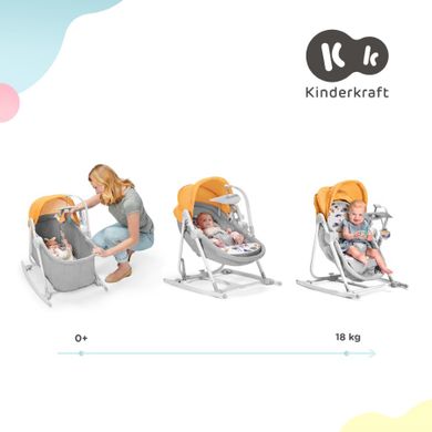 Kinderkraft, Nola, sezlong-balansoar 5in1, roz