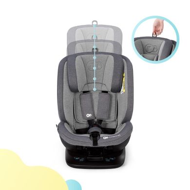 Kinderkraft, Xpedition, scaun auto rotativ 0-36 kg, gri