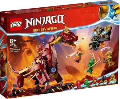 LEGO NINJAGO, Dragonul de lava transformator cu val de caldura, 71793