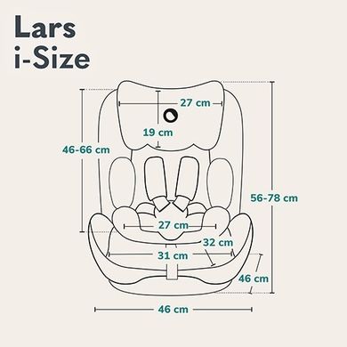 Lionelo, Lars, I-size, scaun auto, 100-150 cm, Pink Baby