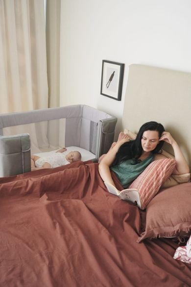 Chicco, Co-Sleeping Next2me, Forever, patut atasabil, Cool Grey