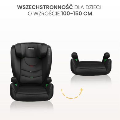 Caretero, Nimbus I-size, scaun auto, inaltator auto, verde inchis, 15-36 kg
