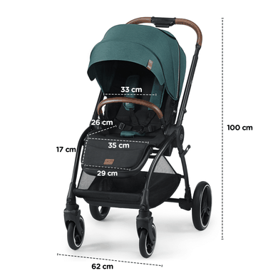 Kinderkraft, Evolution Cocoon, carucior de copii 2in1, roz