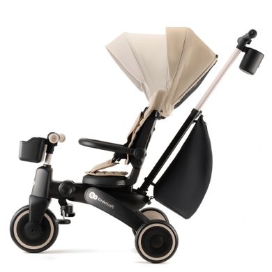 Kinderkraft, Jazz 2, tricicleta multifunctionala 5 in 1, Beige