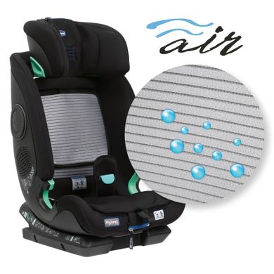 Chicco, My Seat i-Size Air Zip, scaun auto, 76-150 cm, Black Air