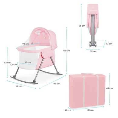 Kinderkraft, Lovi, patut 3 in 1, roz