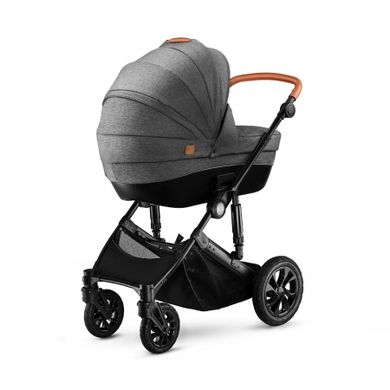 Kinderkraft, Prime, carucior multifunctional 2in1, gri + geanta Mommy Bag