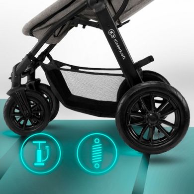 Kinderkraft, Xmoov, Mink, carucior multifunctional pentru copii, 3in1, Dark Grey