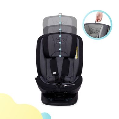 Kinderkraft, Xpedition, scaun auto rotativ 0-36 kg, negru