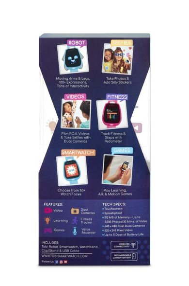 Little Tikes, Tobi, Robot Smartwatch, jucarie interactiv, roz