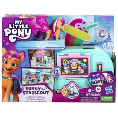 My Little Pony, Sunny Starscout - Smoothie Truck, set de joaca cu figurina si accesorii