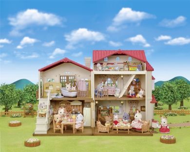 Sylvanian Families, Casa mare rustica cu camera la mansarda, set cu figurine, 5727
