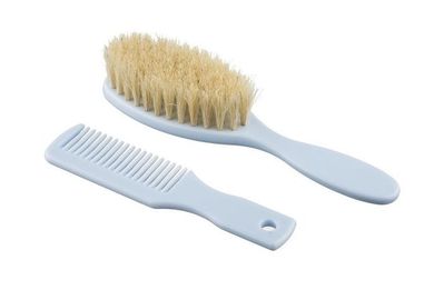 Akuku, perie si pieptene, par natural, albastru
