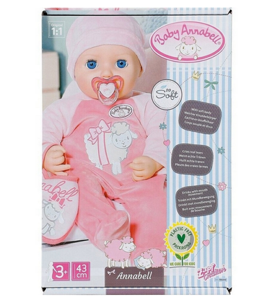 Baby Annabell, papusa interactiva, 43 cm