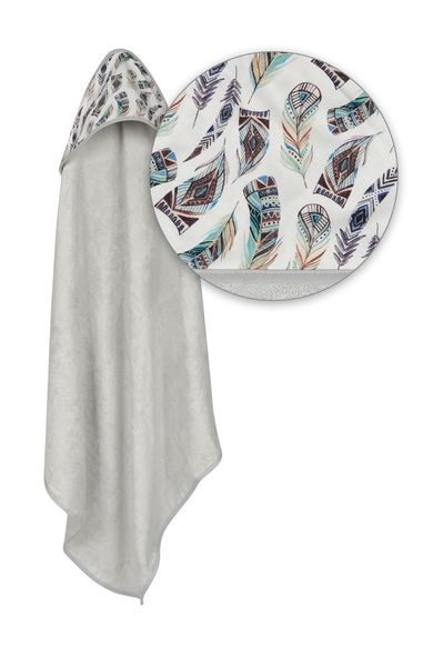 BabyMatex, Bamboo Design, prosop cu gluga din bambus, 100-100 cm