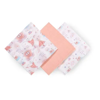 BabyOno, Balerina, Scutece din muselina, 70-70 cm, 3 buc.
