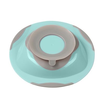 BabyOno, farfurie cu ventuza pentru copii si bebelusi, verde menta
