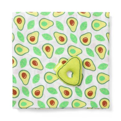 BabyOno, scutece de infasat muselina cu zornaitoare, din bambus, avocado