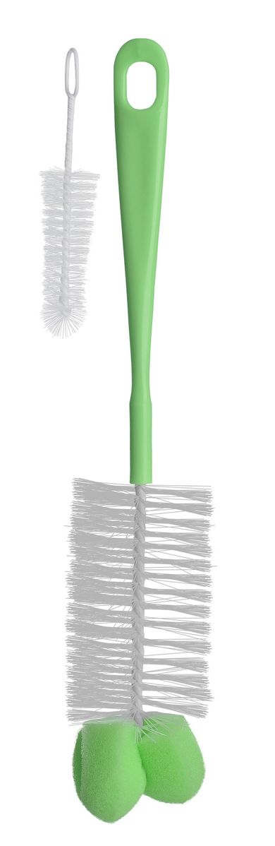 BabyOno, set perie pentru curatat biberoane si tetine + mini perie si burete