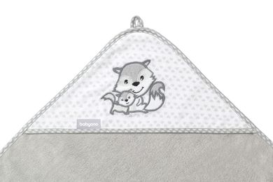 BabyOno, Vulpite, Prosop de baie din bambus cu gluga, 100-100 cm
