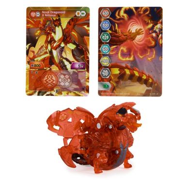 Bakugan Legends, figurina cu lumina Dragonoid x Nillious Red