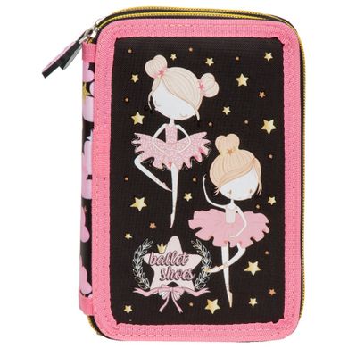 Ballerina, penar cu 2 compartimente, cu rechizite scolare