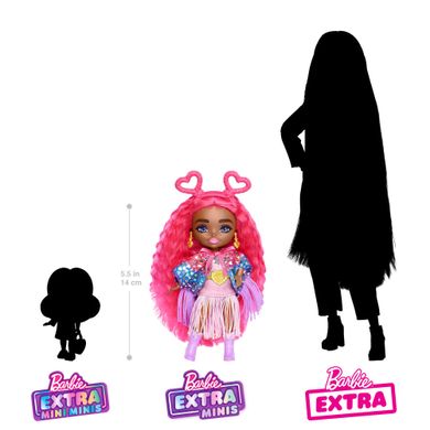 Barbie, Extra Minis, mini papusa, par roz