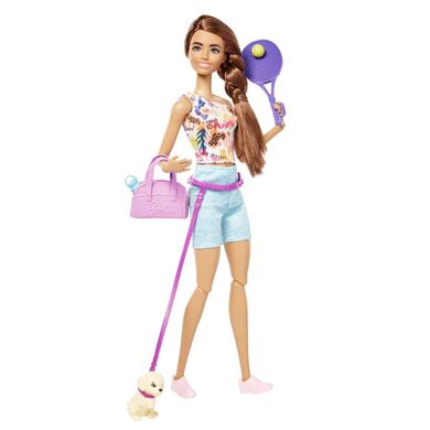 Barbie, Fitness, set cu papusa si accesorii
