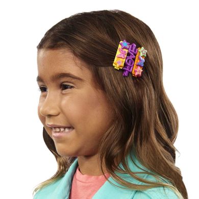 Barbie, Papusa de coafat, Culorile curcubeului neon - par castaniu, accesorii Color Reveal, set de joaca