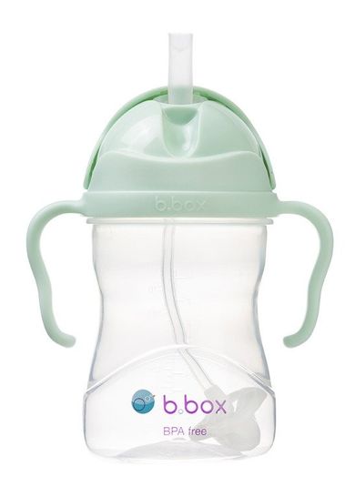B.Box, Gelato, cana cu pai si manere, verde-menta, 240 ml