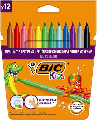 Bic, Kids, Kid Couleur, carioci, 12 culori