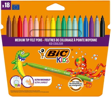 Bic, Kids, Kid Couleur, carioci, 18 culori
