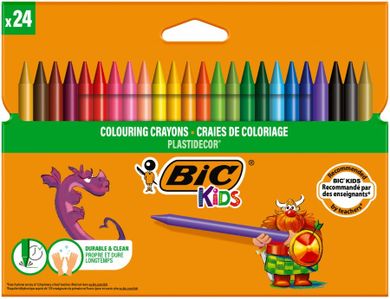 Bic, Kids, Plastidecor, creioane cerate, 24 culoare